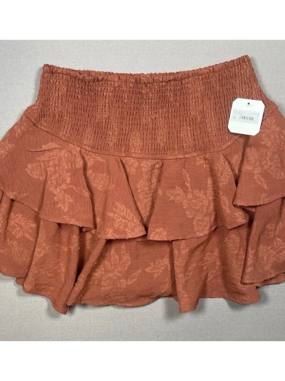 NWT Altard State Ruffled Lined Arabian Spice Mini Skort - Women Size Large
